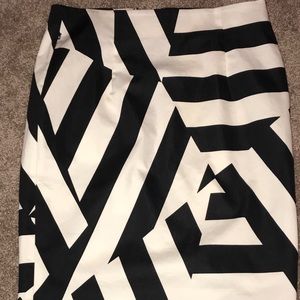 Black and white skirt NWOT